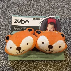 NWT Fox neck cushions for car seat straps!